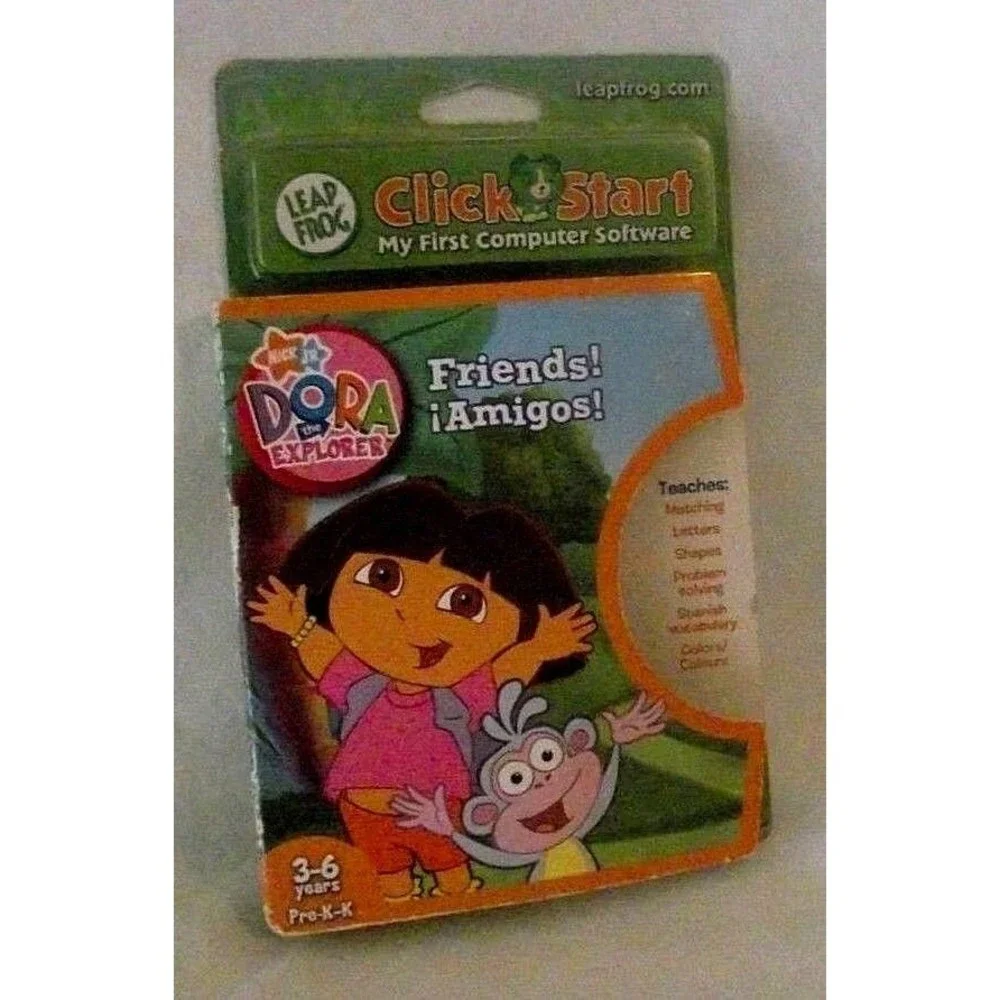 Spanish Leap Frog Dora Explorer Friends Amigos 3-6 Pre K Kindergarten Letters